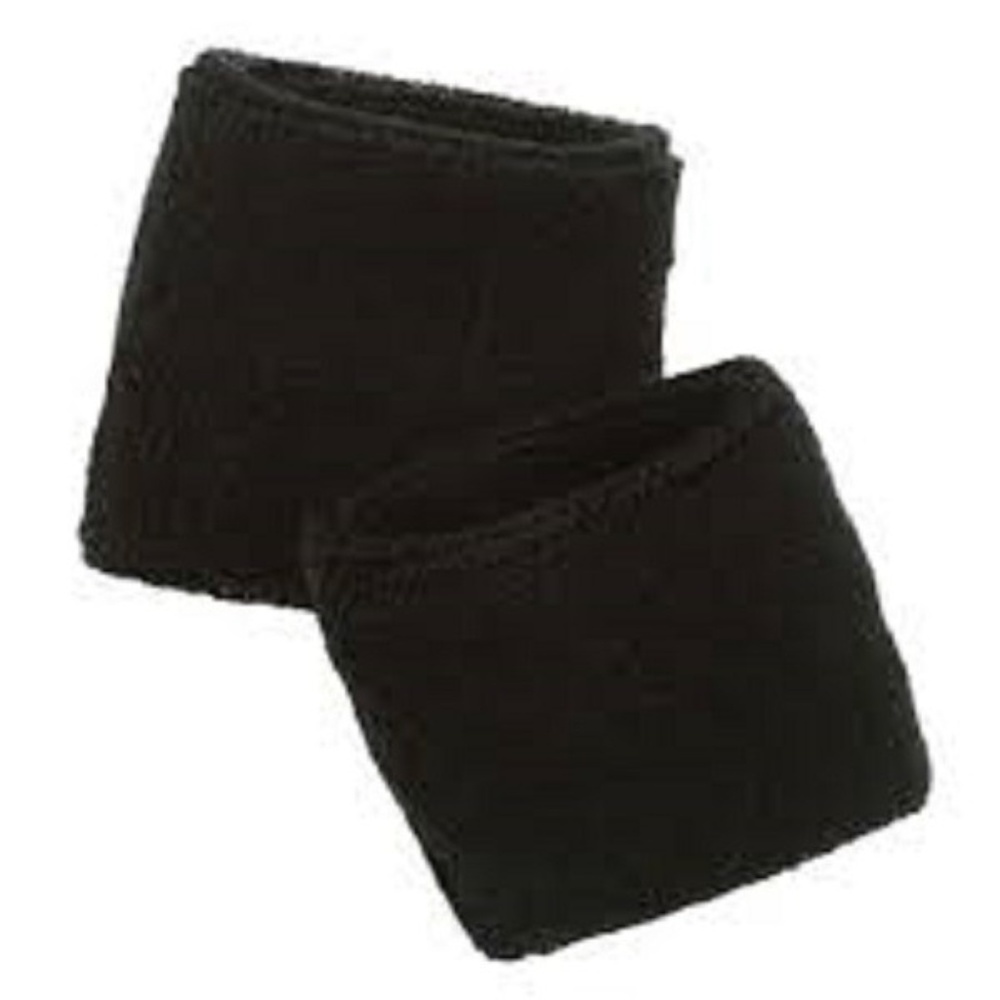 Black Sweatband Athletic Wristband For Sports